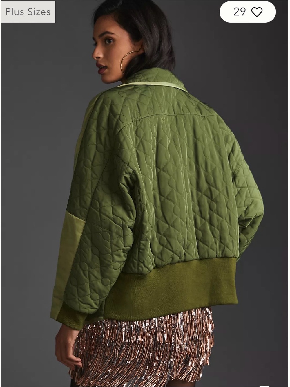 Pilcro Quilted Button Jacket - Picture 4 of 12